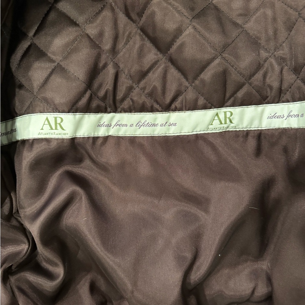 Vintage Atlantic Rancher Leather Lined Jacket Coat See Measurements Flaws - Picture 8 of 13